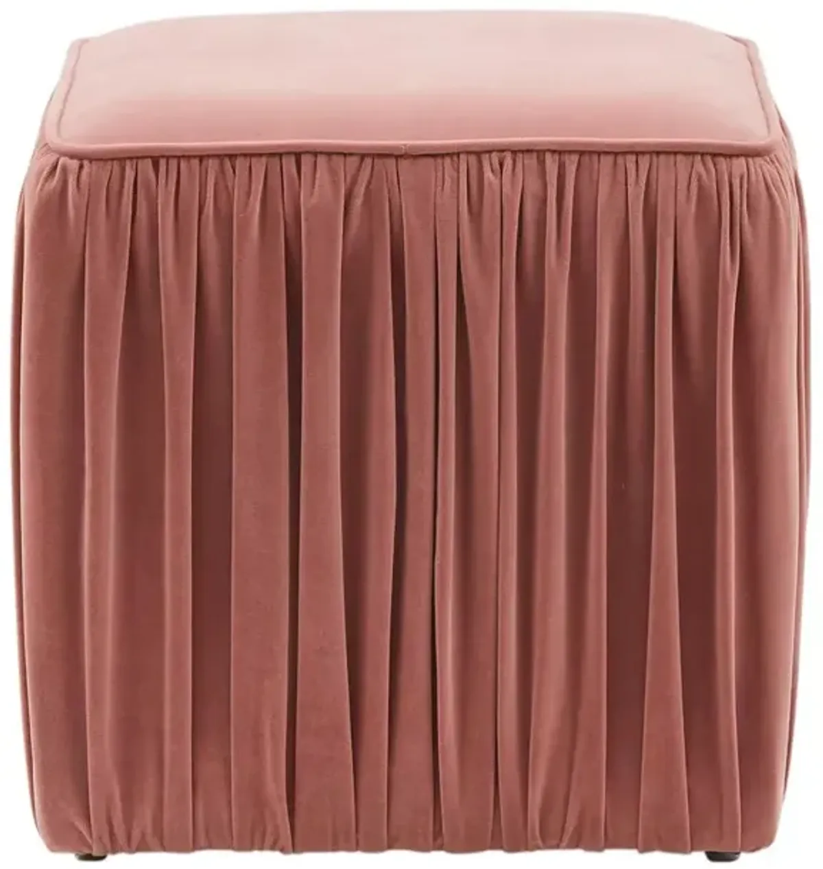 Belen Kox Versatile Mauve Pleated Ottoman, Belen Kox