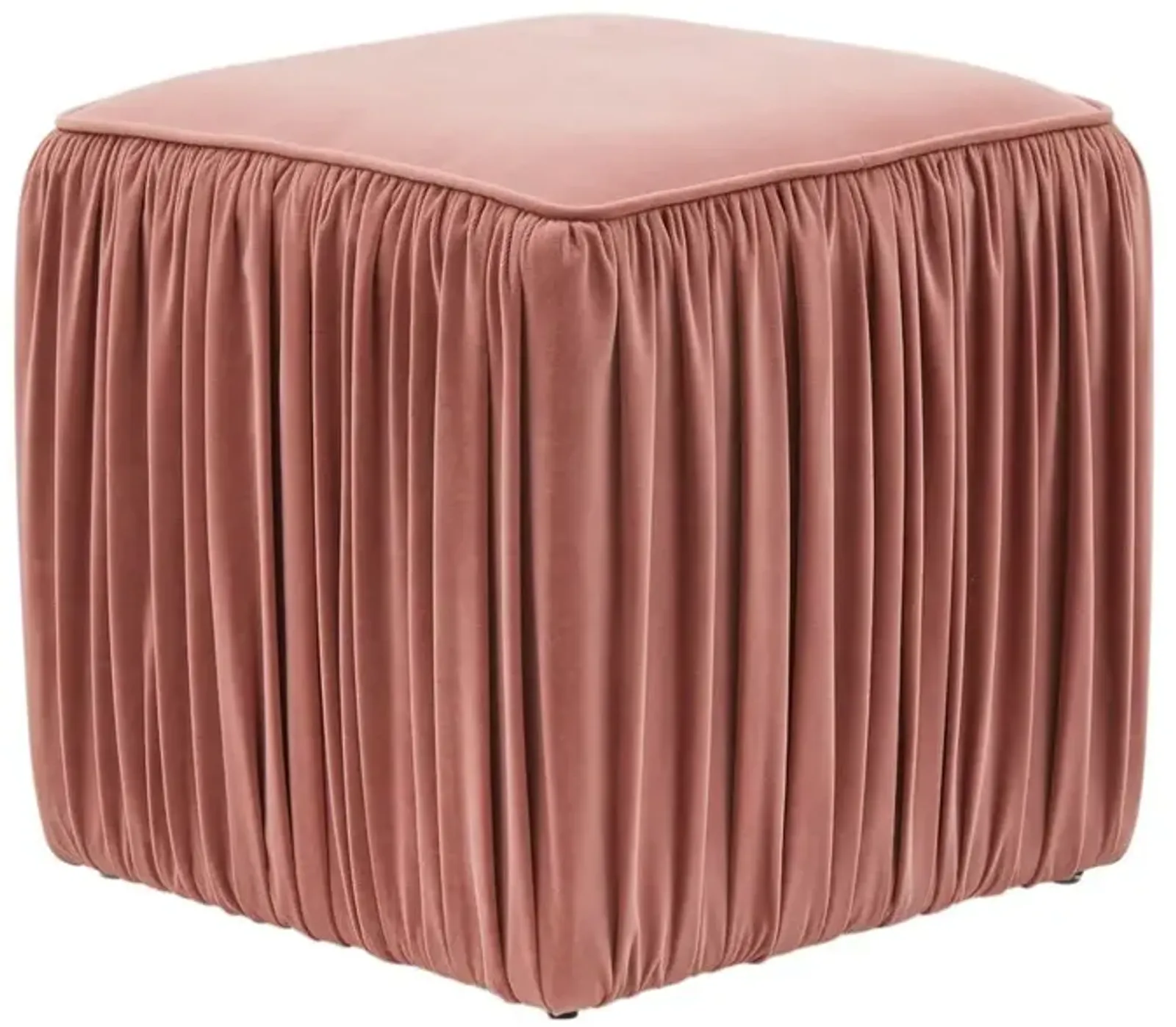 Belen Kox Versatile Mauve Pleated Ottoman, Belen Kox