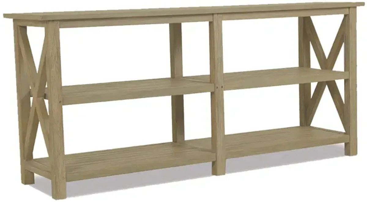 Coastal Teak X Console Table