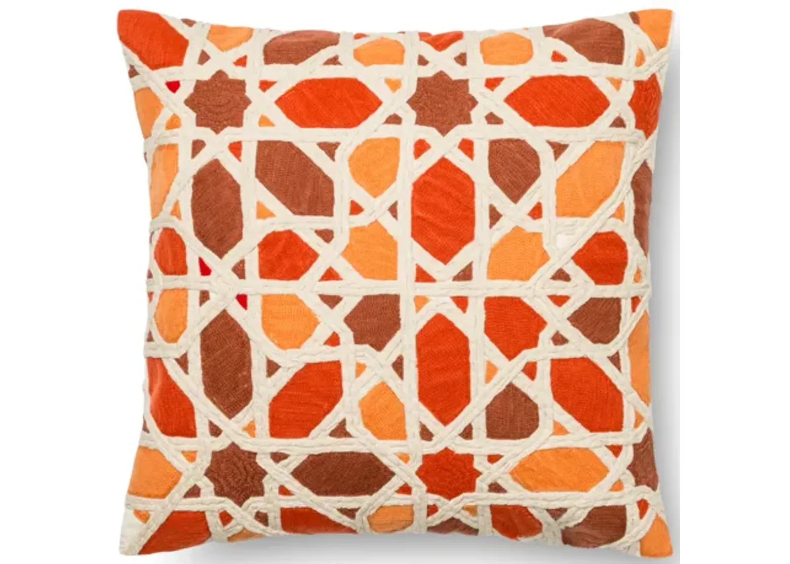 P0301 Orange/Red 18"x18" Poly Pillow