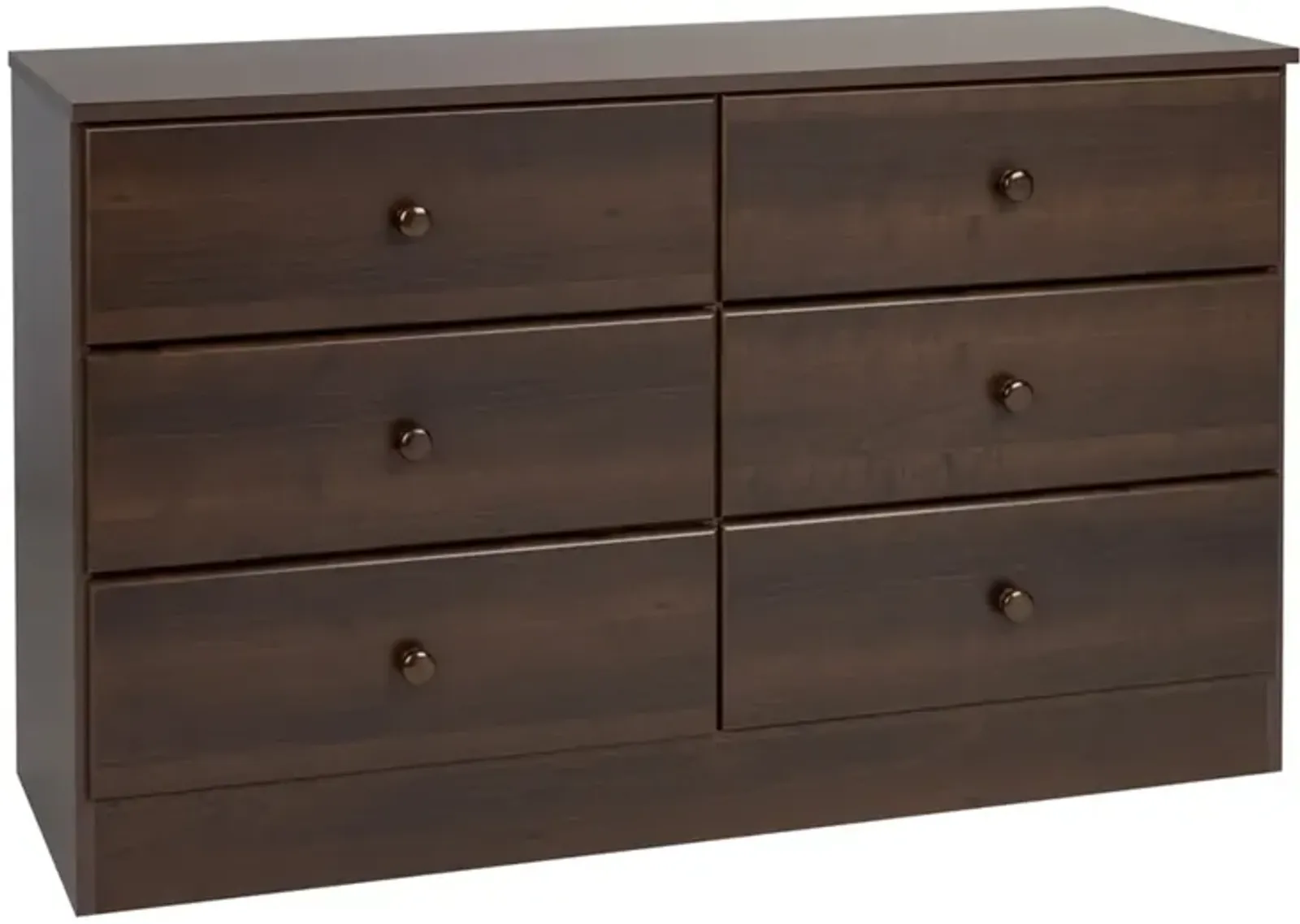 Prepac Astrid 6-Drawer Dresser, Espresso