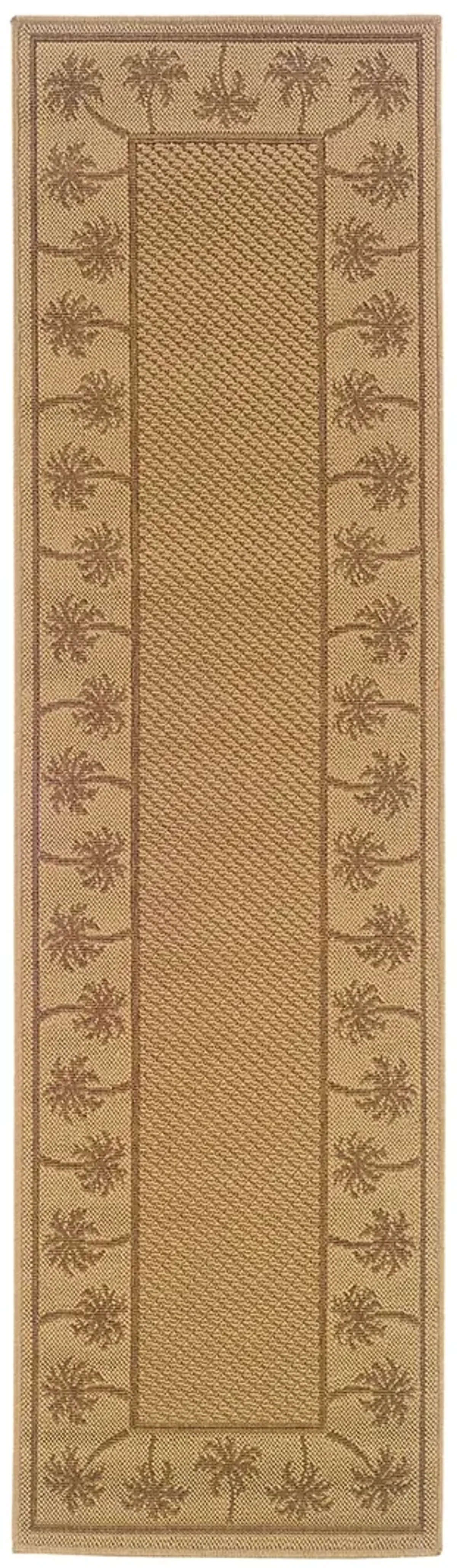 Lanai 2'3" x 7'6" Beige Rug