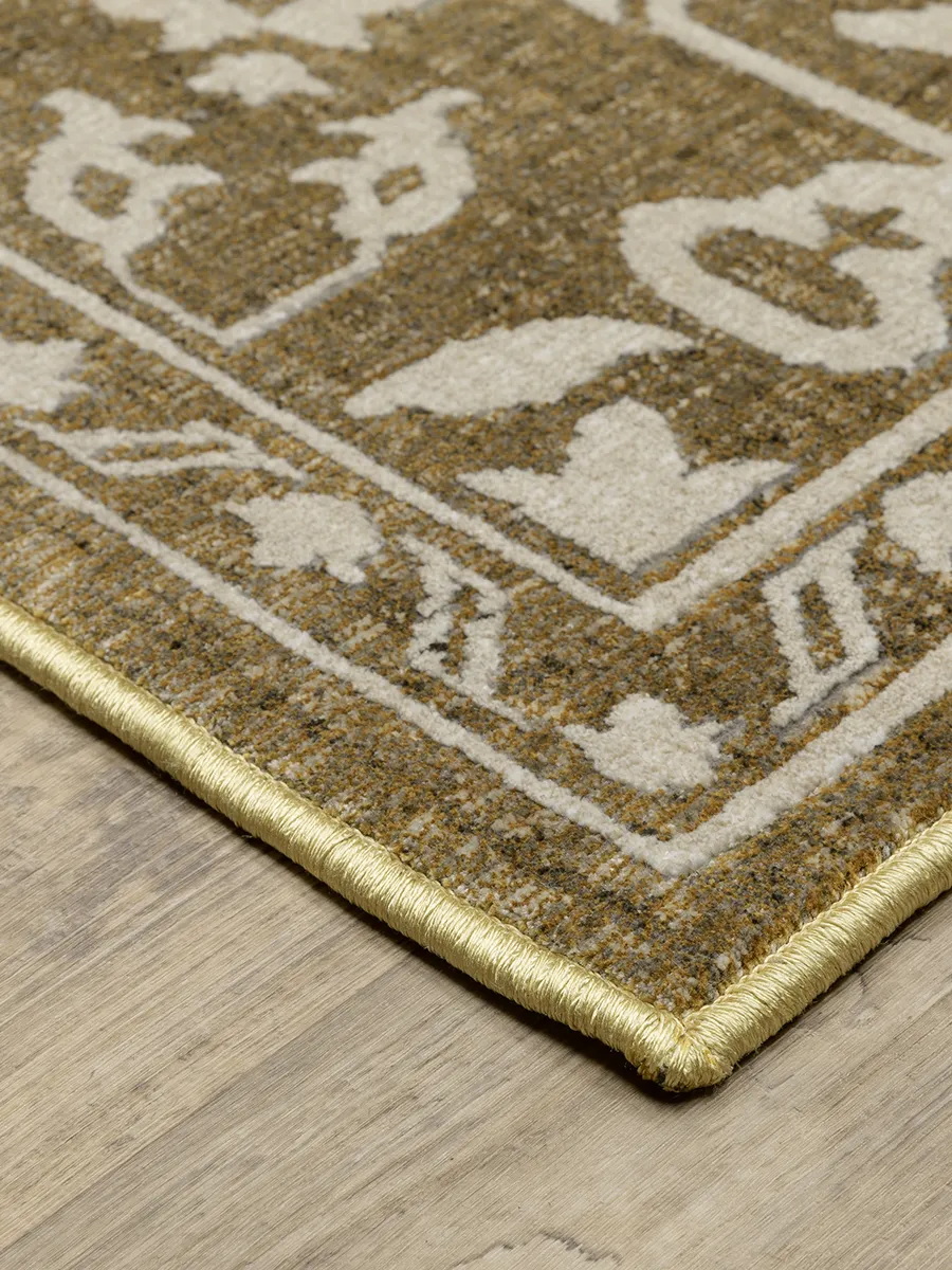 Intrigue 7'10" x 10'10" Gold Rug