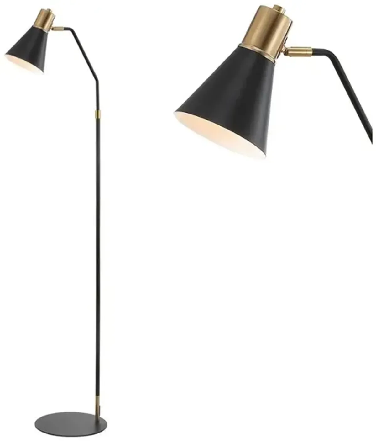 Apollo Modern Metal LED Task Floor Lamp