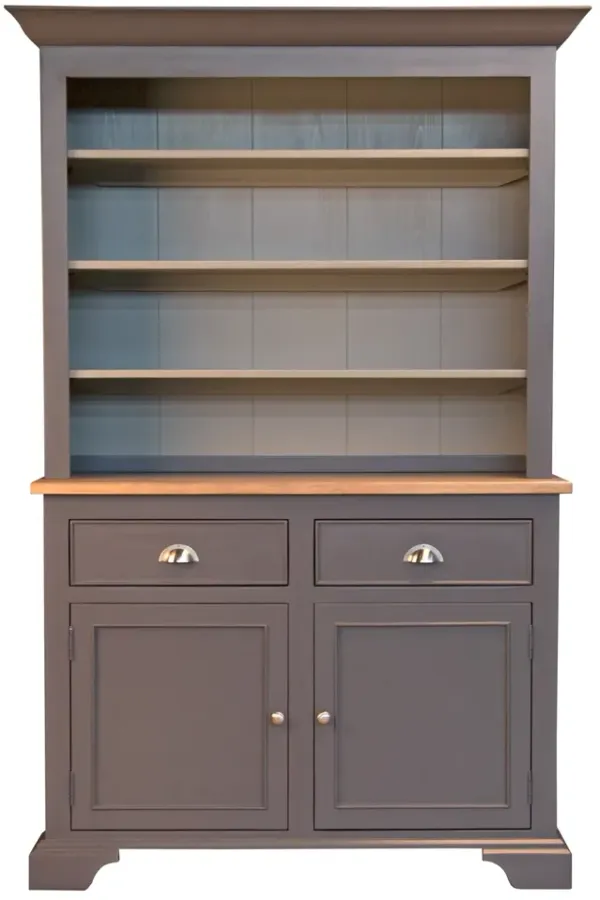 Belen Kox Gull Grey/Seaside Pine Buffet-Hutch, Belen Kox