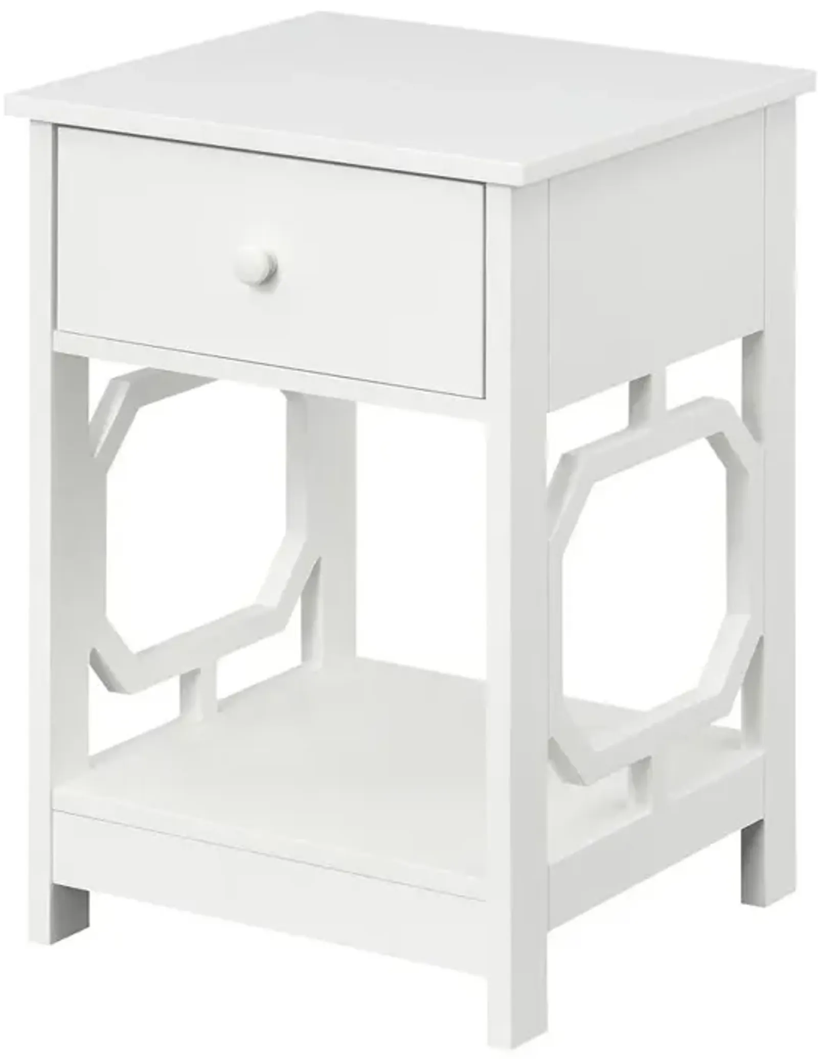 Convenience Concepts Omega 1 Drawer End Table White