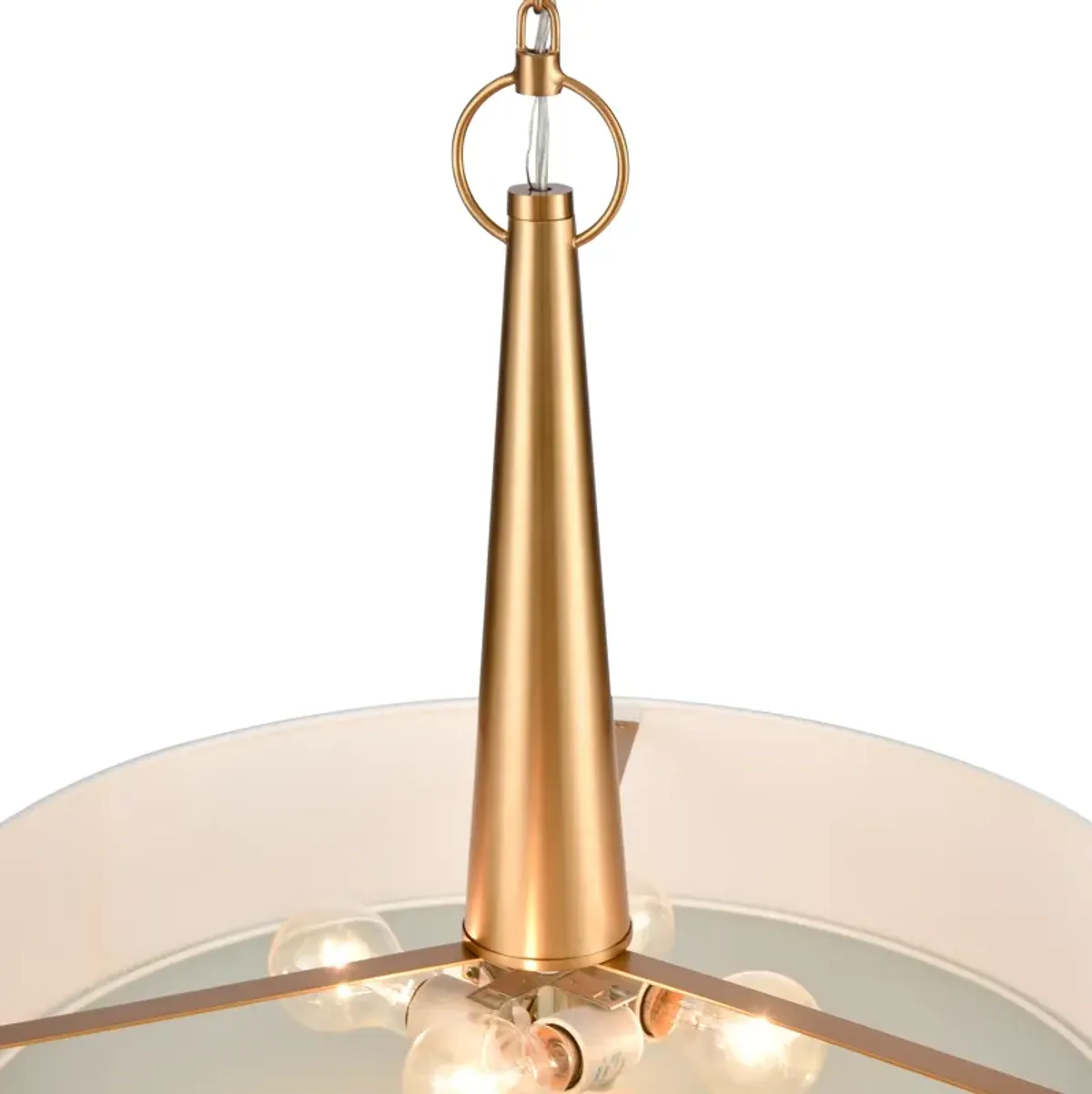 Leo 22'' Wide Gold 4-Light Pendant