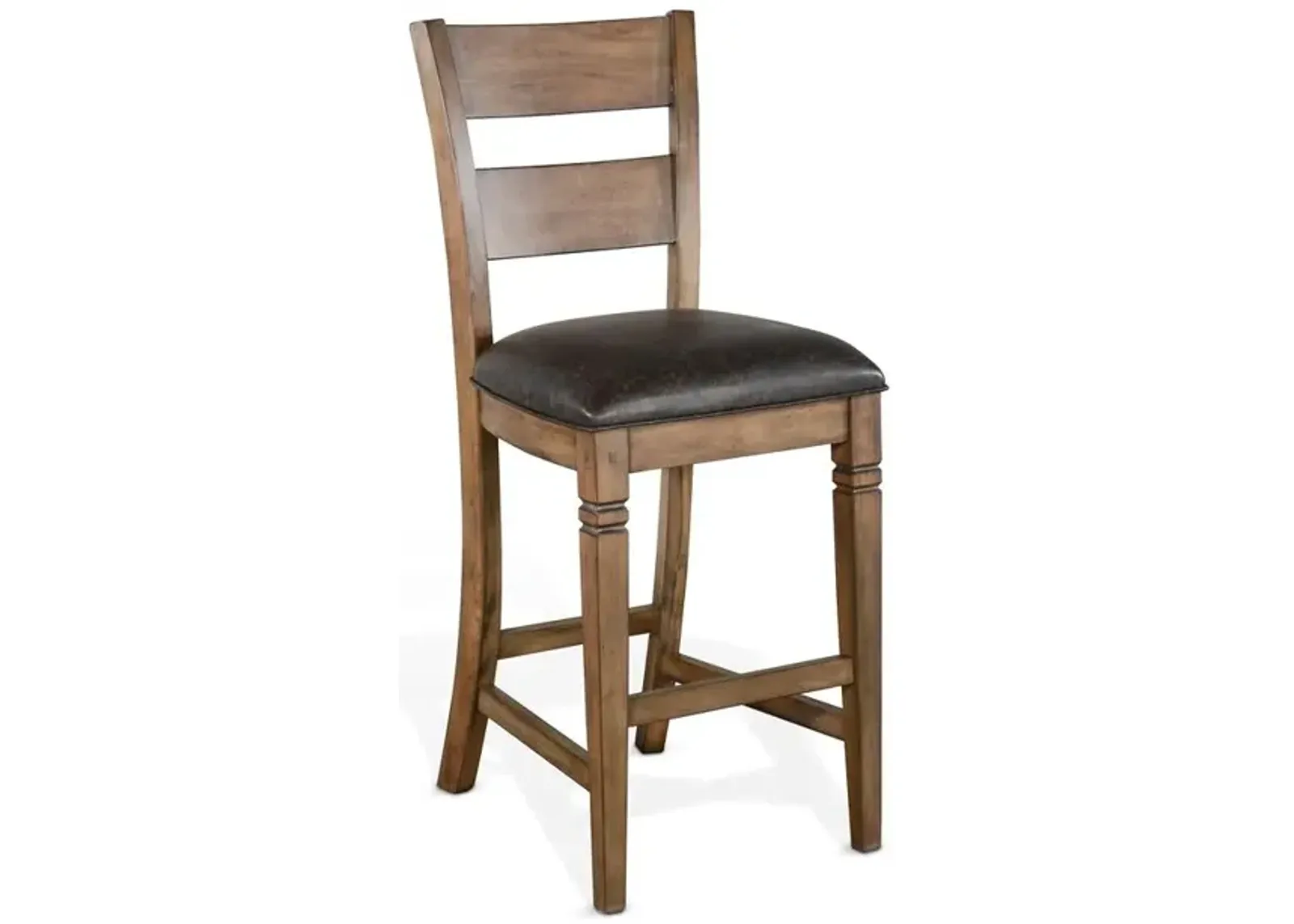 Sunny Designs Bar Ladderback Barstool, Cushion Seat