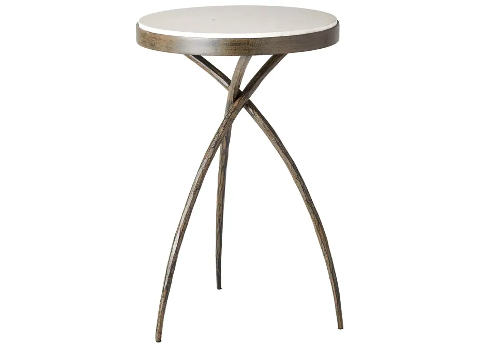 Tripod Table with Grey Marble Top- Large