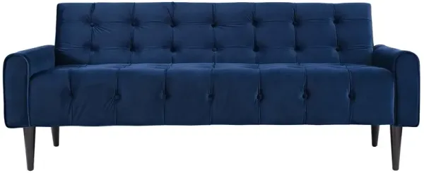 Delve Performance Velvet Sofa Blue EEI-2456-NAV