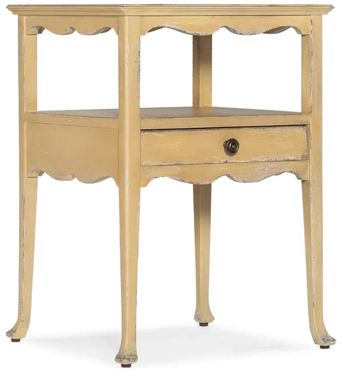 Charleston Yellow 1 Drawer Accent Table