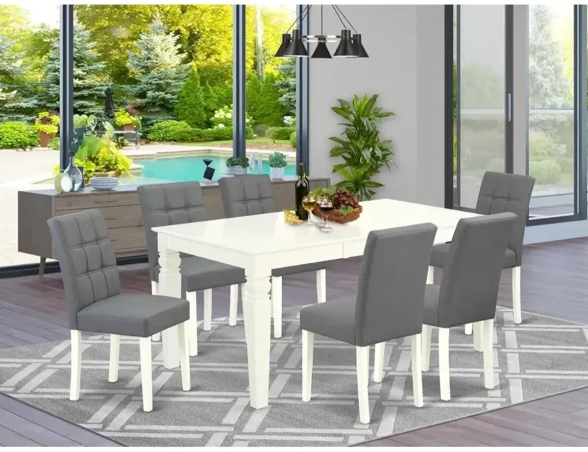 7 Piece Modern Dining Table Set