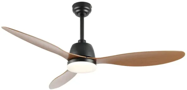 Audie Classic Industrial Iron/Plastic Integrated LED Ceiling Fan