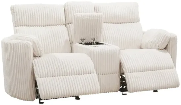 Parker Living Mega Ivory Power Glider Reclining Console Loveseat