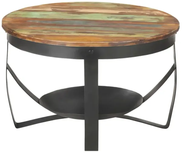 vidaXL Coffee Table 26.8"x16.9" Solid Reclaimed Wood