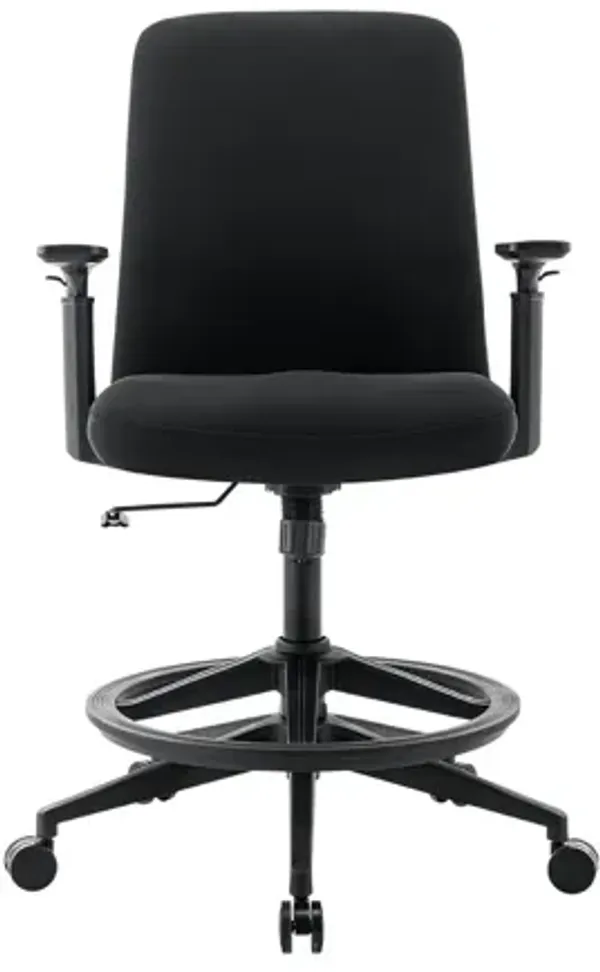 Mid-Back Drafting Chair with Height Adjustable Foot Ring