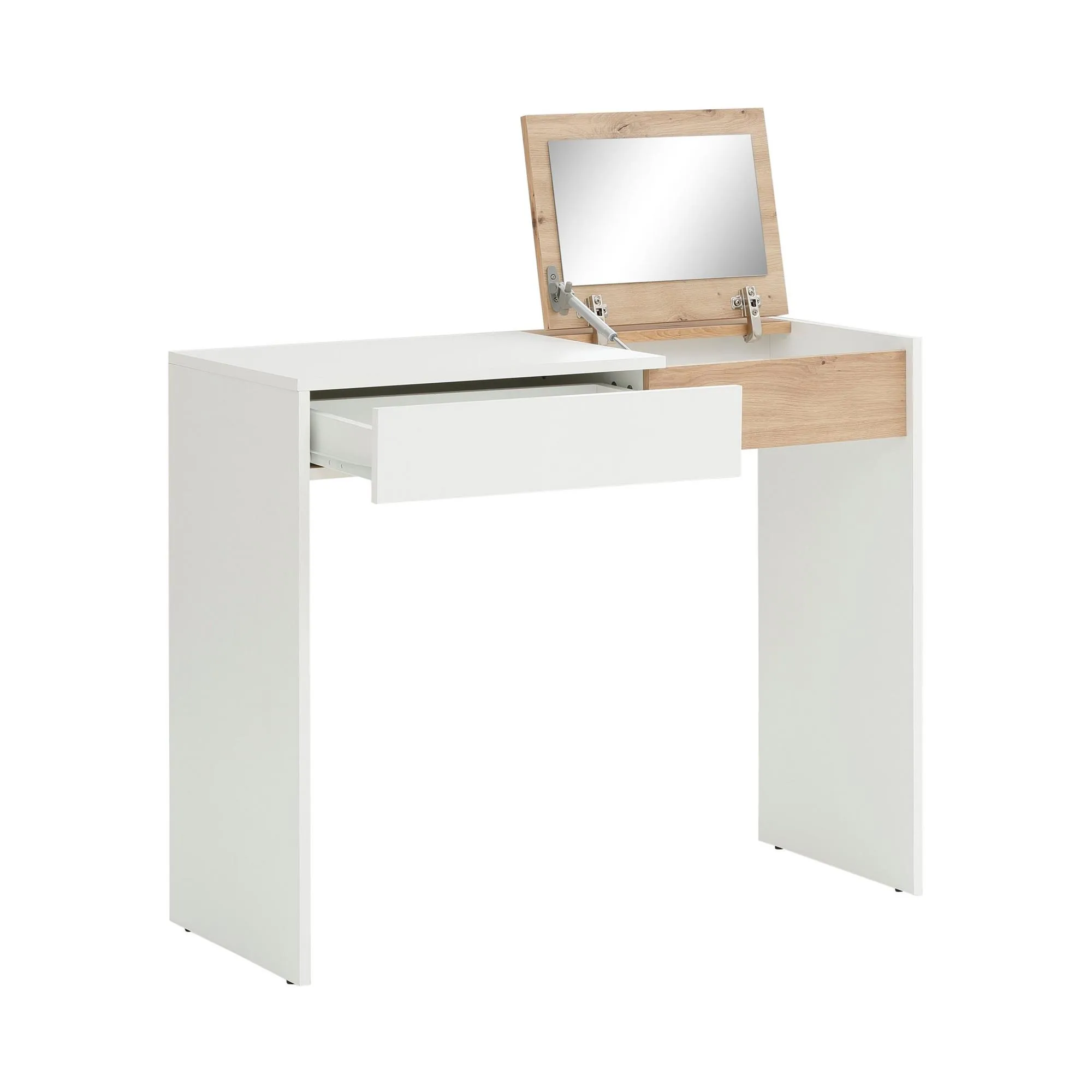 Niles Vanity Desk with 1 Drawer and Flip-Out Mirror