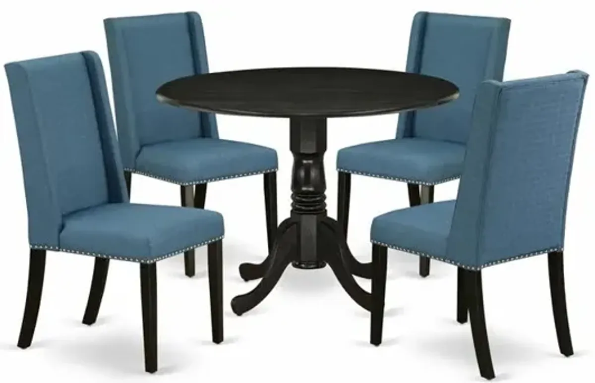 Dining Room Set Wirebrushed Black