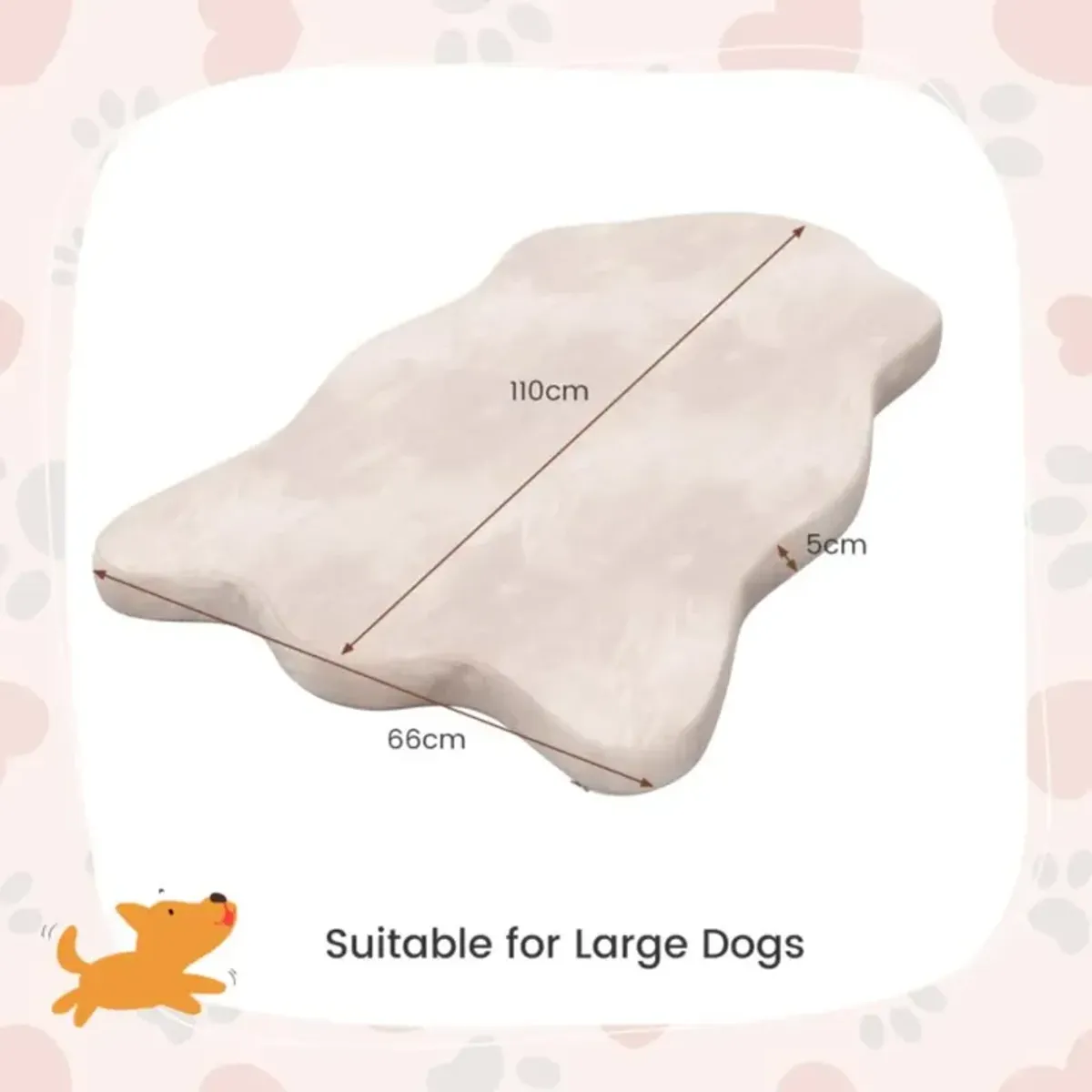 Hivvago Orthopedic Dog Bed with Memory Foam Support for Large Dogs