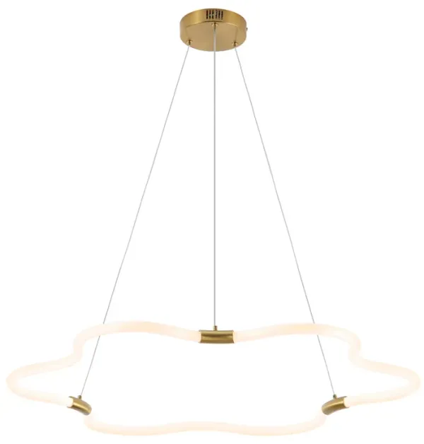 Nuvola Contemporary Minimalist Metal/Acrylic Adjustable Dimmable Cloud Integrated LED Chandelier
