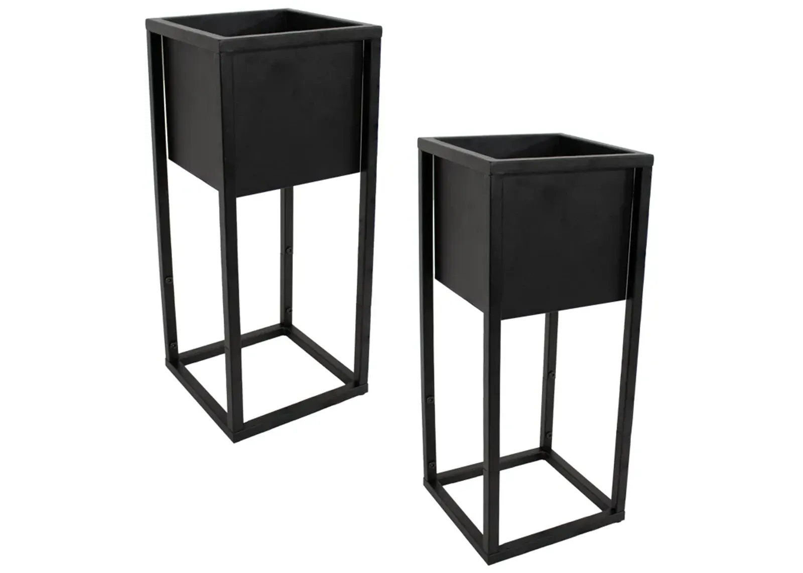 Modern Simplicity 20 in H Outdoor Elevated Planter -2-Pack