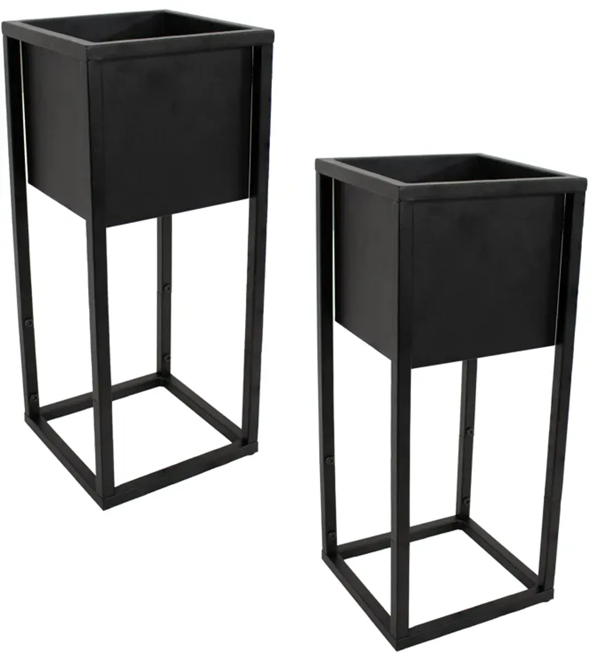 Modern Simplicity 20 in H Outdoor Elevated Planter -2-Pack