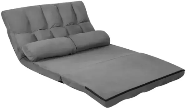 Hivvago 6-Position Foldable Floor Sofa Bed with Detachable Cloth Cover