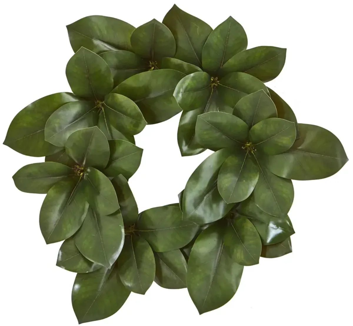 Hivvago 22" Magnolia Leaf Artificial Wreath