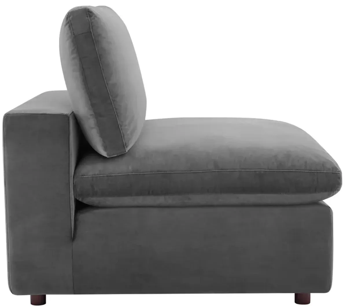 Commix Down Filled Overstuffed Performance Velvet 3-Seater Sofa