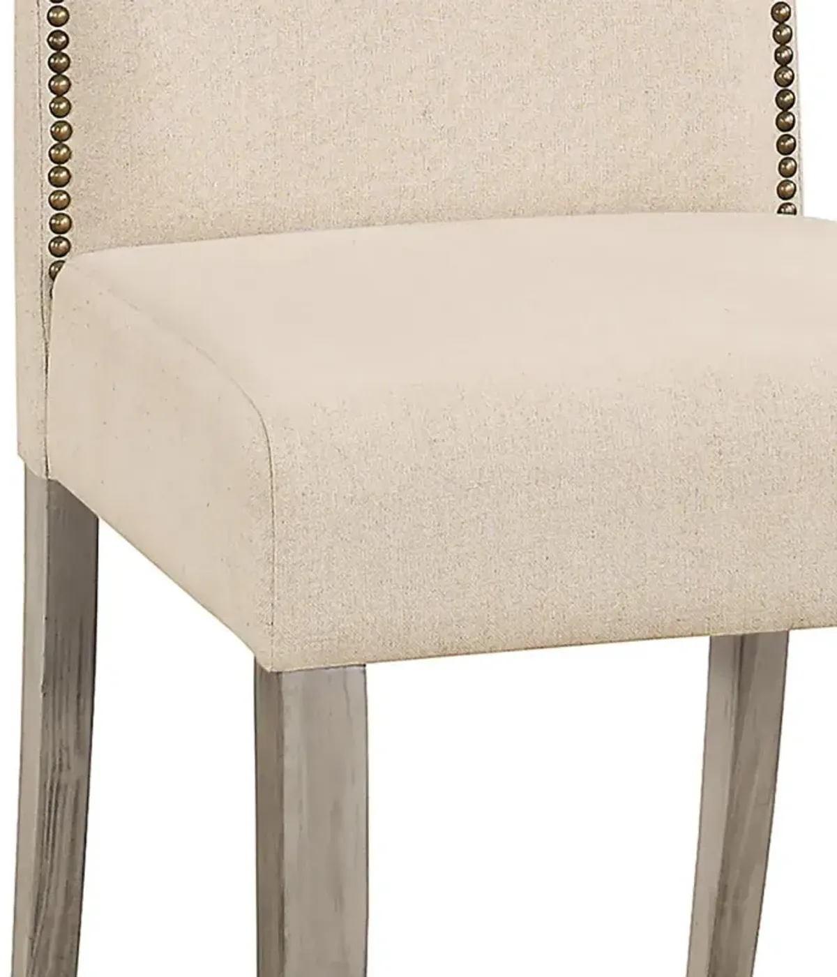 Carolina Living Romero Parson Chair - Weathered Gray - Linen Upholstery