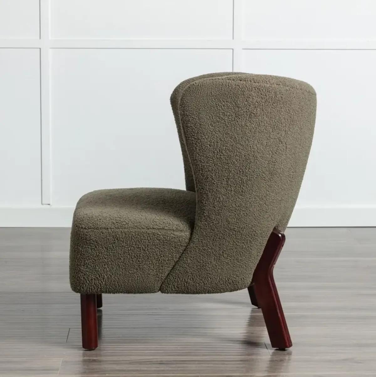 Upholstered Armless Single Sofa Chair for Small Spaces