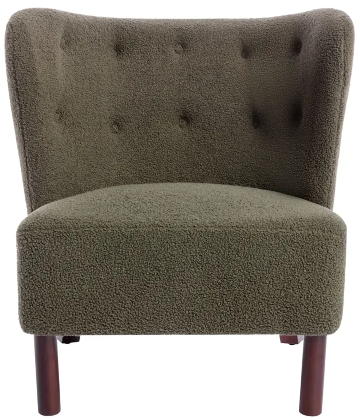 Upholstered Armless Single Sofa Chair for Small Spaces