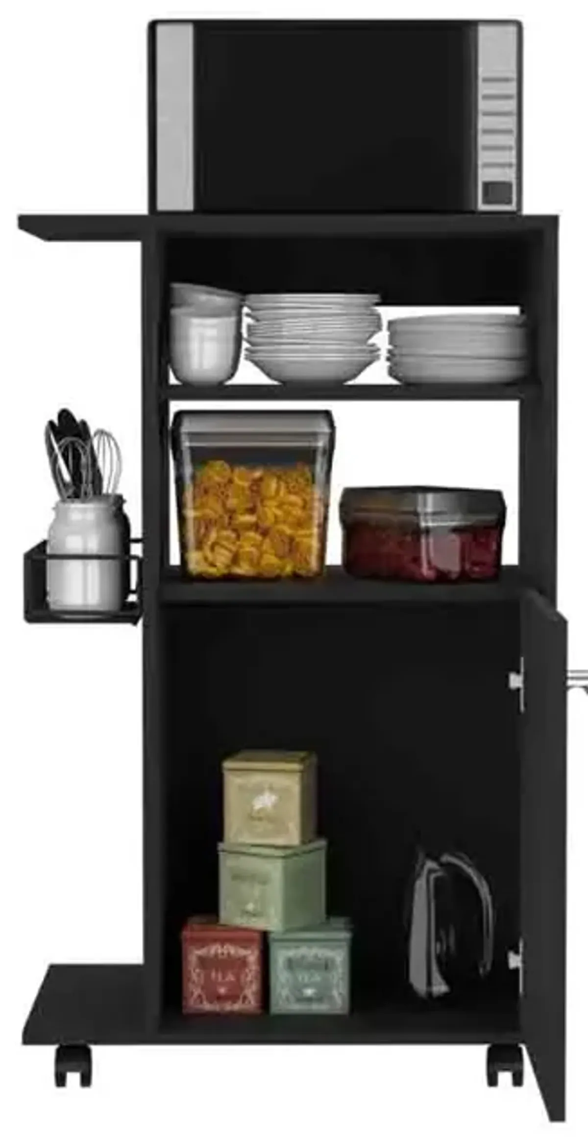 Kitchen Cart Kryot, Kitchen, Black