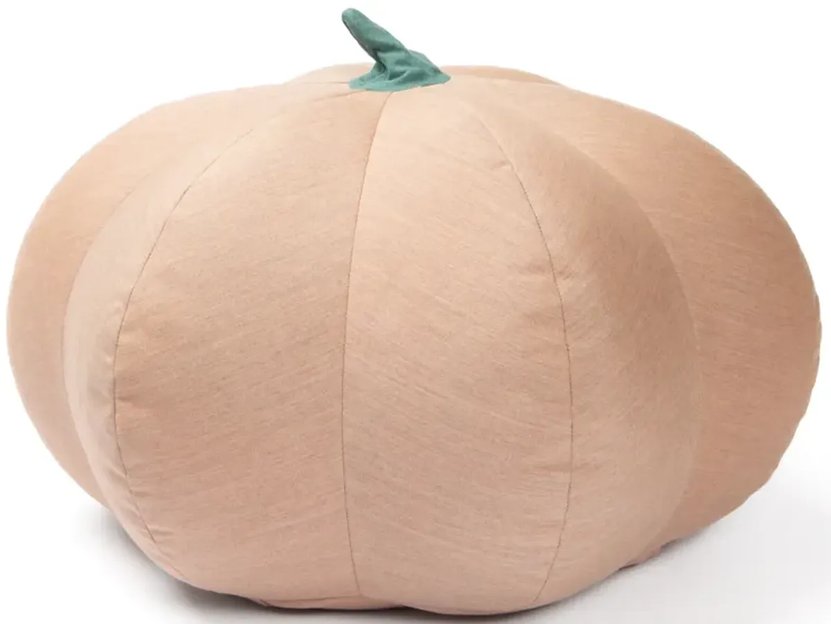 Jaxx Pumpkin Pouf - Luxurious Ottoman for Fall & Halloween Décor - Indoor/Outdoor Sunbrella Petal