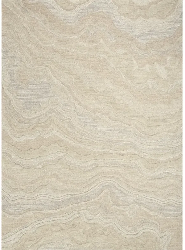 Graceful GRU01 Beige 5'3" x 7'3" Rug