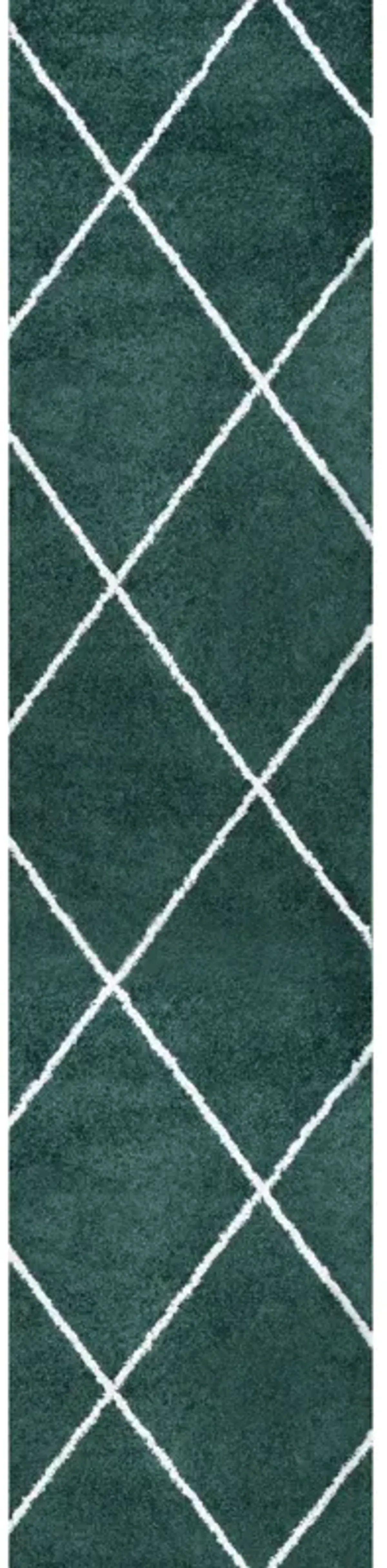 Cole Minimalist Diamond Trellis Area Rug