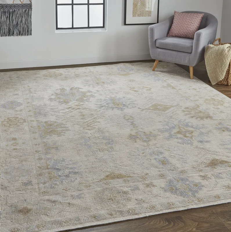 Wendover 6841F Ivory/Tan/Blue 5' x 8' Rug