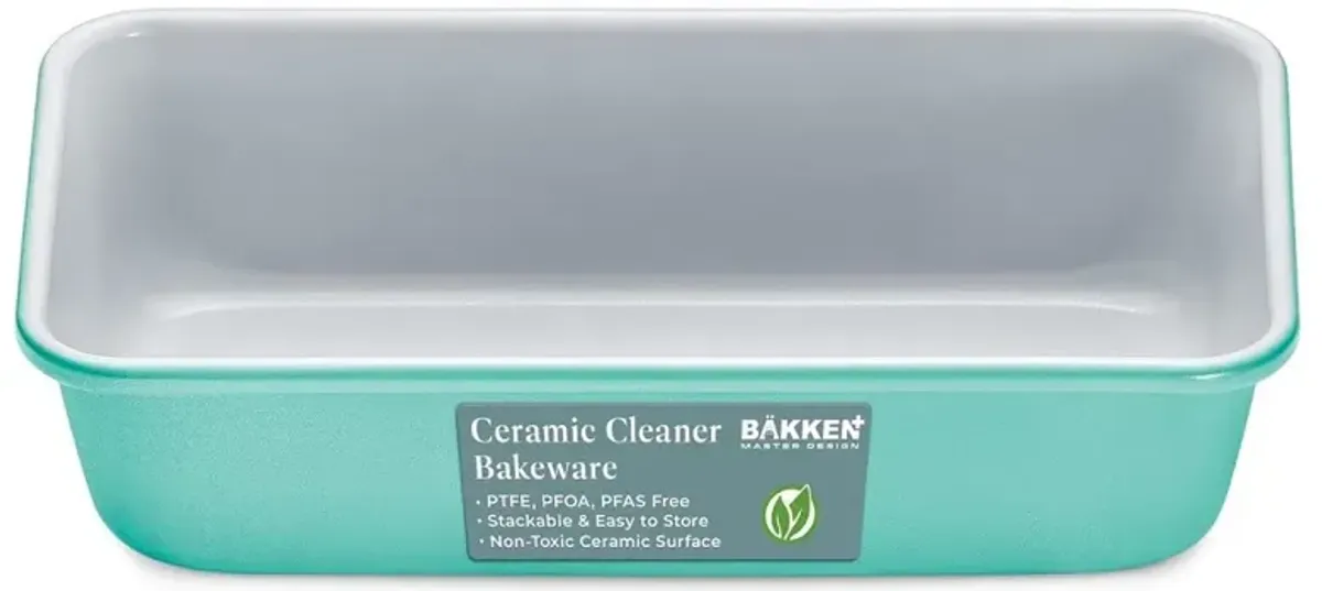 Premium Loaf Pan 1 lb – Aluminum, Ceramic Non-stick Coating, PTFE & PFOA Free, Even Heat, Non-toxic, 4.7" x 9", Perfect for Pound Cakes, Breads, & More