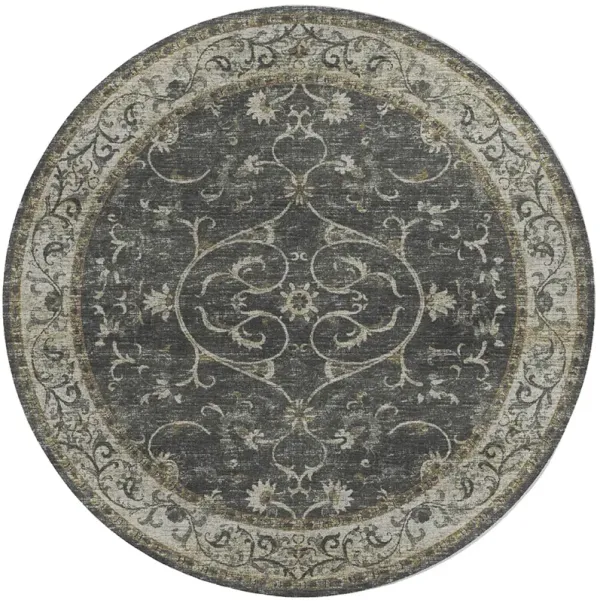 Tuscany TU6 Charcoal 4' Rug