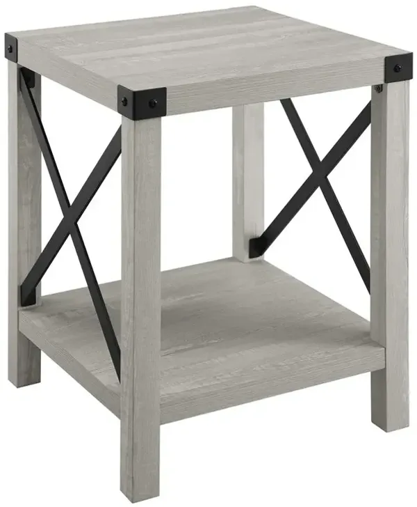 Belen Kox Urban Industrial Side Table - Grey Wash, Belen Kox