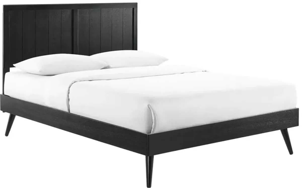 Modway - Alana Queen Wood Platform Bed with Splayed Legs