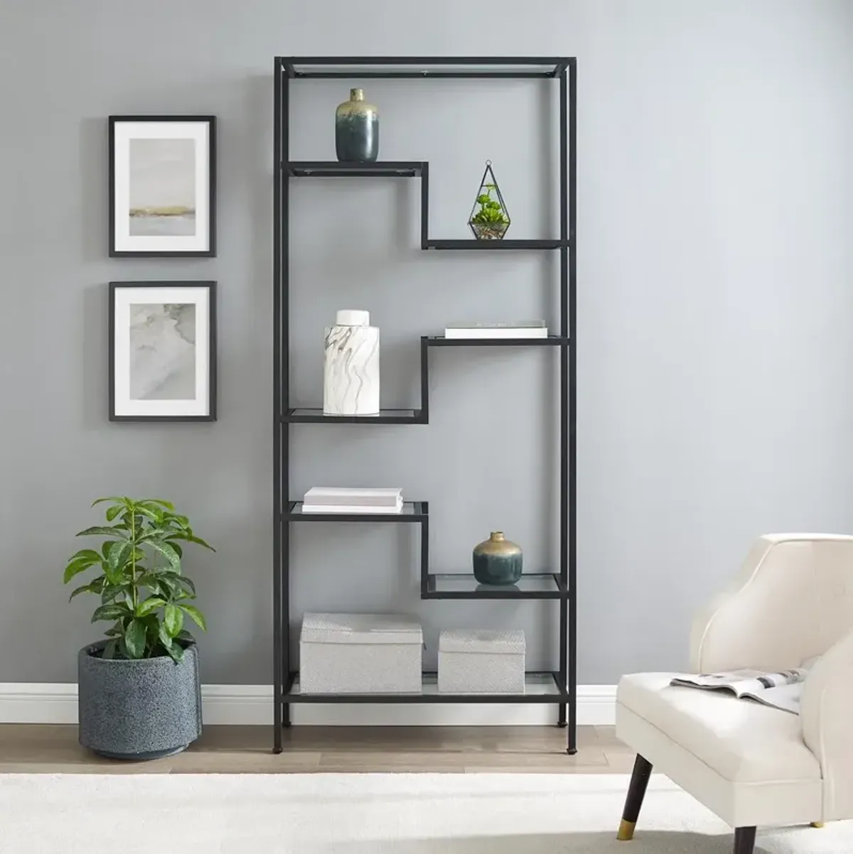 Sloane Etagere Matte Black