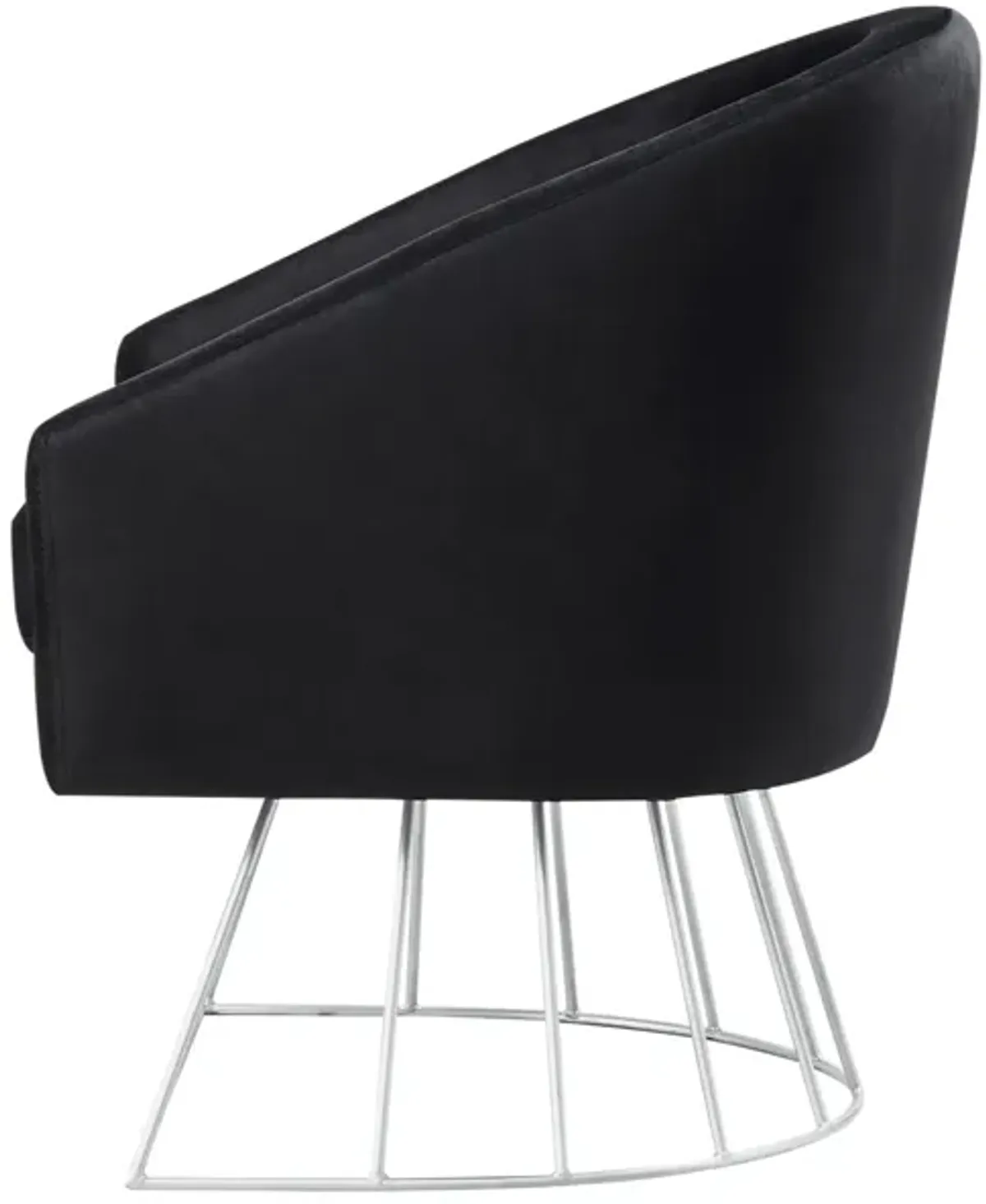 Inspired Home Glenda Velvet Accent Chair