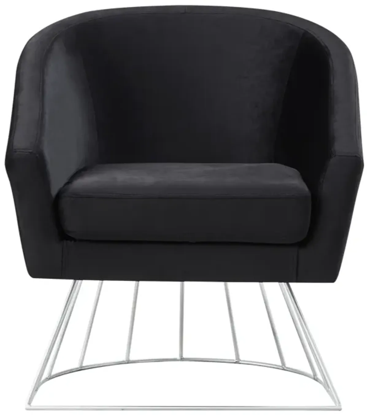 Inspired Home Glenda Velvet Accent Chair