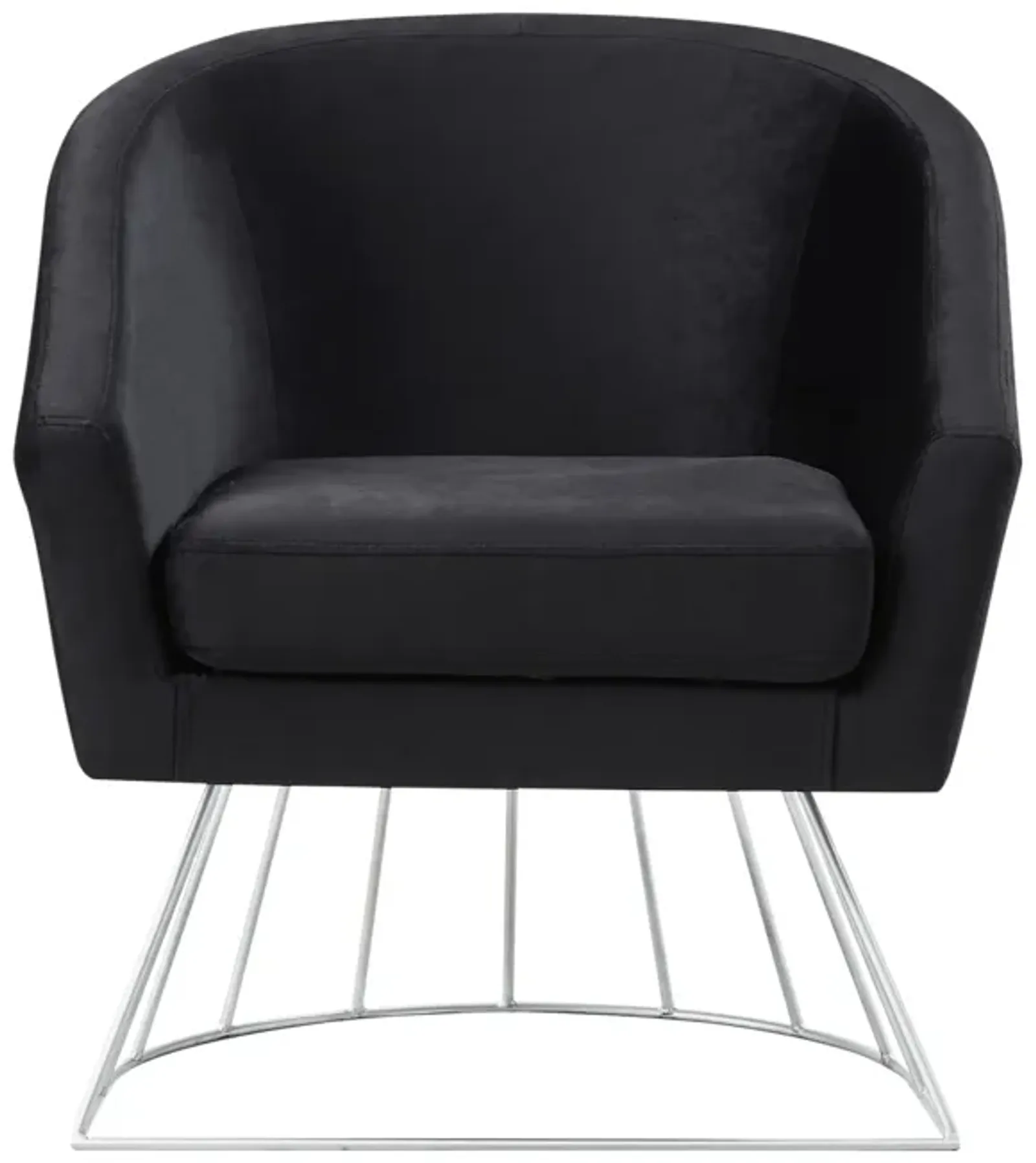 Inspired Home Glenda Velvet Accent Chair