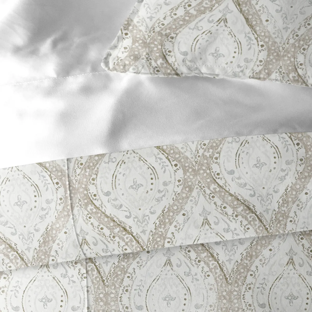 6ix Tailors Fine Linens Cressida Linen Duvet Cover Set