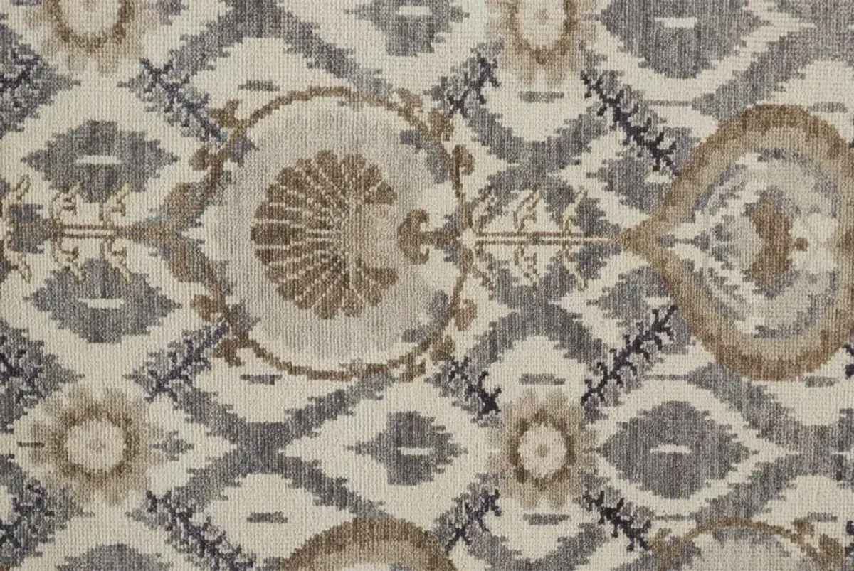 Beall 6712F Ivory/Gray/Taupe 2'6" x 8' Rug