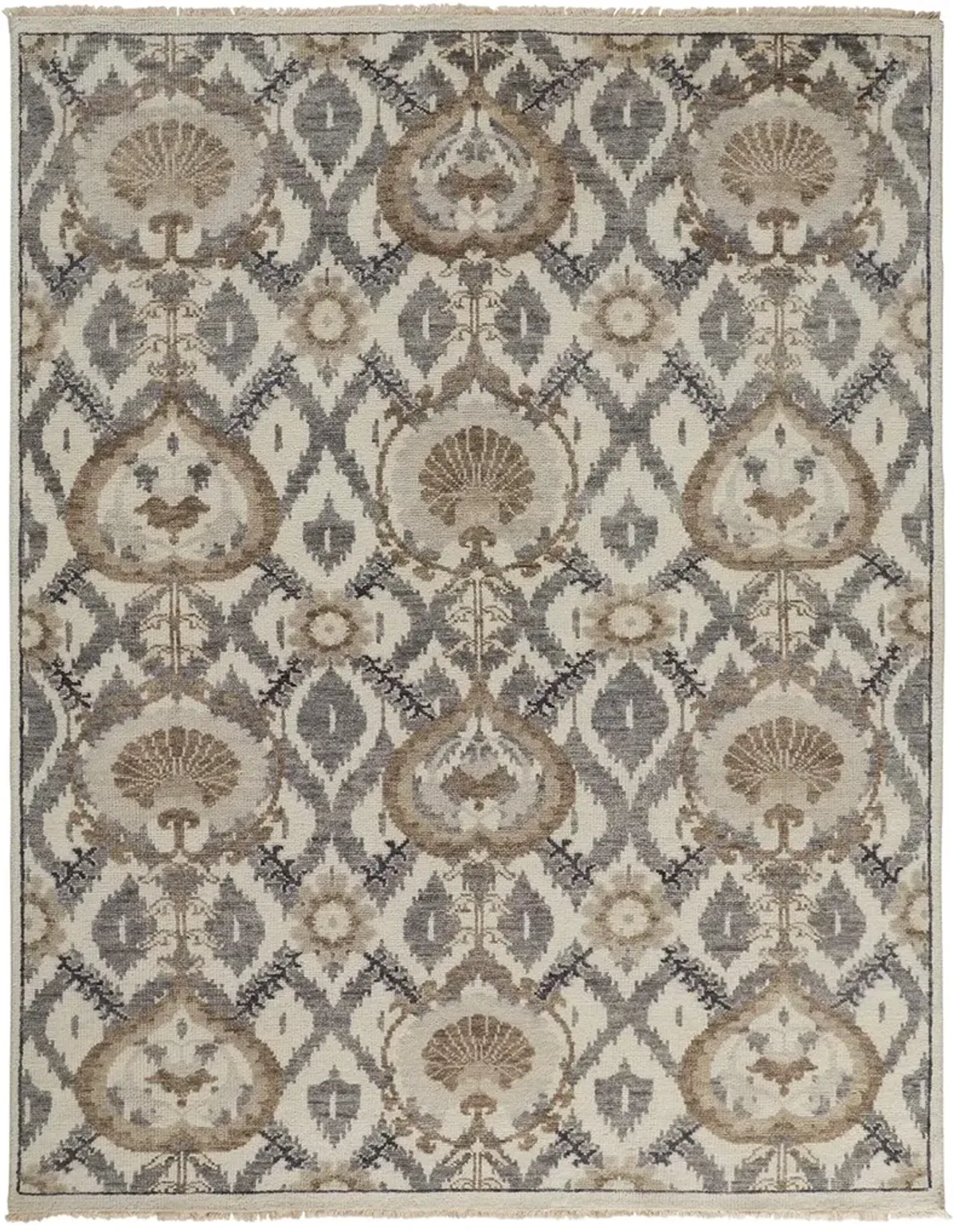 Beall 6712F Ivory/Gray/Taupe 2'6" x 8' Rug