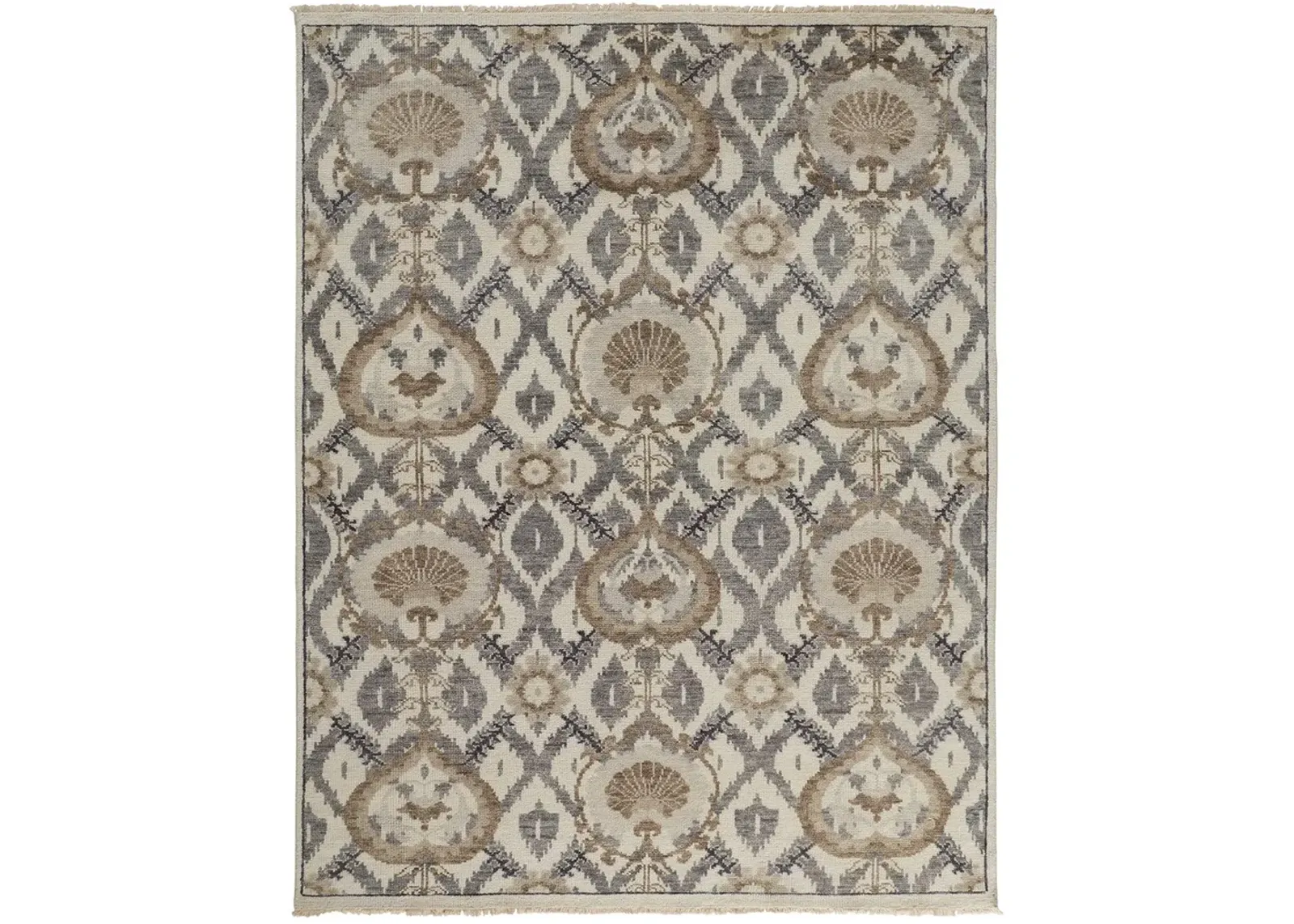 Beall 6712F Ivory/Gray/Taupe 2'6" x 8' Rug