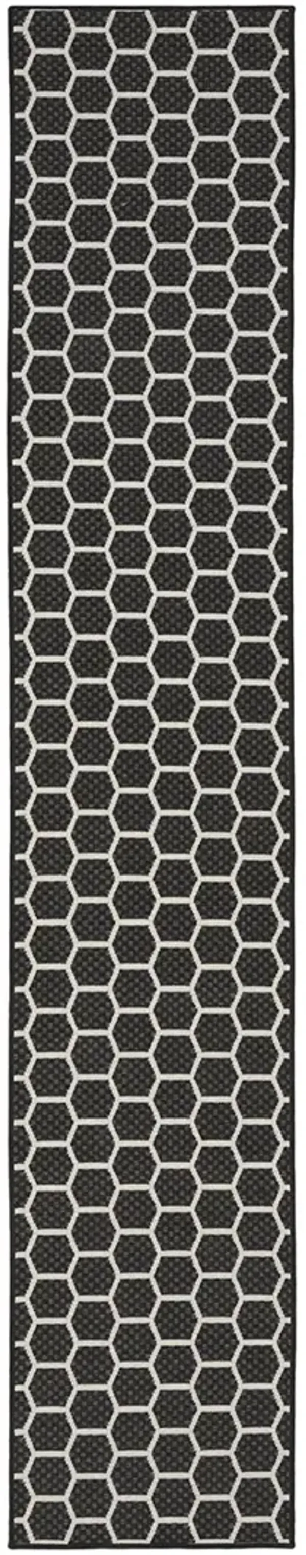 Twist Reversible TWS01 Black 2'2" x 8' Rug
